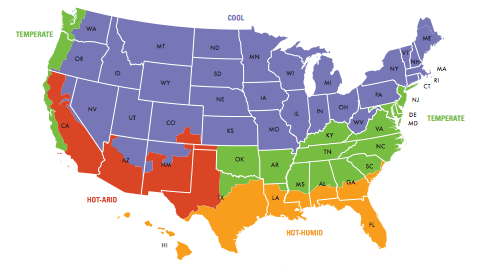 US Climate Zone Map for the U.S. Energy.gov and Energy Geeks, Woonsocket, RIlandsca